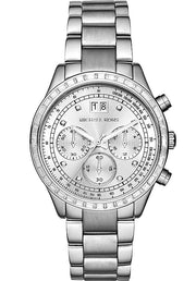  Shop Authentic Michael Kors Brinkley Diamonds Silver Dial Silver Steel Strap Watch for Women - MK6186 - Luxxuri