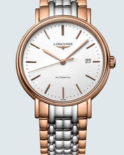 Shop Authentic Longines Presence 38.5mm Automatic White Dial Two Tone Steel Strap Watch for Men - L4.921.1.12.7 - Luxxuri