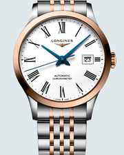  Shop Authentic Longines Record Automatic 18K Pink Gold Watch for Men - L2.821.5.11.7 - Luxxuri