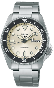  Shop Authentic Seiko 5 Sports SKX Automatic Cream Dial Silver Steel Strap Watch For Men - SRPK31K1 - Luxxuri