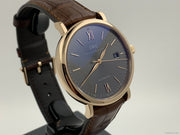  Shop Authentic IWC Portofino Automatic Grey Dial Brown Leather Strap Watch for Men - IW356511 - Luxxuri