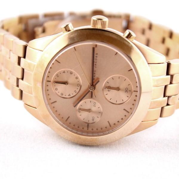  Shop Authentic Marc Jacobs Peeker Chronograph Rose Gold Dial Rose Gold Steel Strap Watch for Women - MBM3394 - Luxxuri