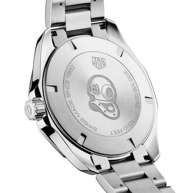 Shop Authentic Tag Heuer Aquaracer Quartz Black Dial Silver Steel Strap Watch for Men - WAY101A.BA0746 - Luxxuri