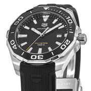  Shop Authentic Tag Heuer Aquaracer Quartz Black Dial Black Rubber Strap Watch for Men -  WAY101A.FT6141 - Luxxuri
