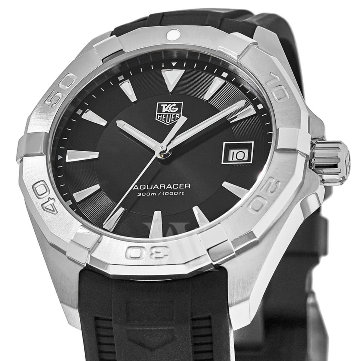  Shop Authentic Tag Heuer Aquaracer Caliber 5 Automatic Black Dial Black Rubber Strap Watch for Men - WAY2113.FT8021 - Luxxuri