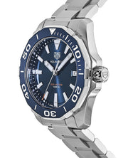  Shop Authentic Tag Heuer Aquaracer Blue Dial Quartz Silver Steel Strap Watch for Men - WAY111C.BA0928 - Luxxuri