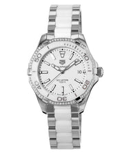  Shop Authentic Tag Heuer Aquaracer Diamonds White Dial Two Tone Steel Strap Watch for Women - WAY131H.BA0914 - Luxxuri
