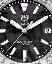  Shop Authentic Tag Heuer Aquaracer Diamonds Mother of Pearl Black Dial Black Nylon Strap Watch for Women - WAY131P.FT6092 - Luxxuri