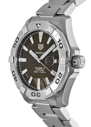  Shop Authentic Tag Heuer Aquaracer Calibre 5 Automatic Sunray Brown Dial Silver Steel Strap Watch for Men - WAY2018.BA0927 - Luxxuri