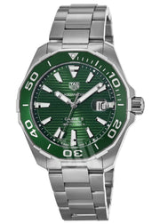  Shop Authentic Tag Heuer Aquaracer Green Dial Watch for Men - WAY201S.BA0927 - Luxxuri