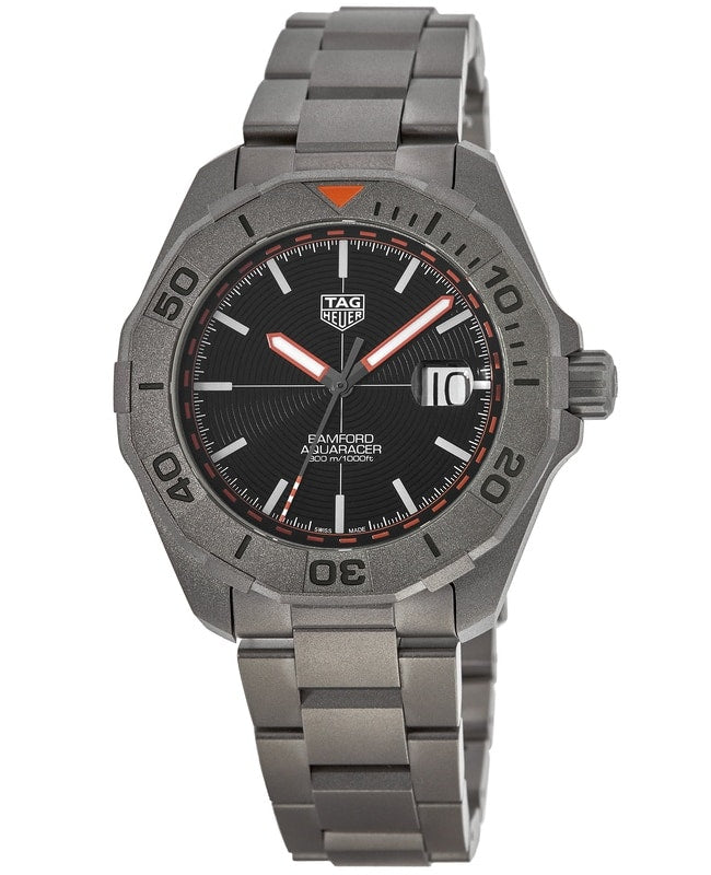  Shop Authentic Tag Heuer Aquaracer Bamford Automatic Black Dial Grey Steel Strap Watch for Men - WAY208F.BF0638 - Luxxuri