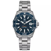  Shop Authentic Tag Heuer Aquaracer Calibre 5 Blue Dial Silver Steel Strap Watch for Men - WAY211C.BA0928 - Luxxuri