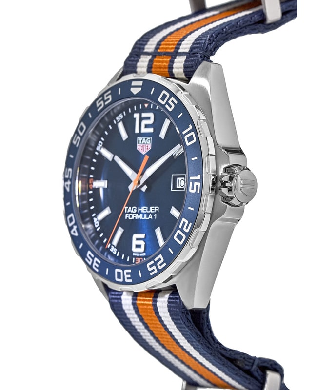  Shop Authentic Tag Heuer Formula 1 Quartz Blue Dial Two Tone NATO Strap Watch for Men - WAZ1010.FC8196 - Luxxuri