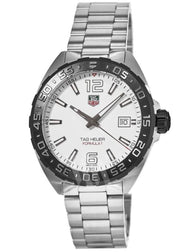  Shop Authentic Tag Heuer Formula 1 White Dial Silver Steel Strap Watch for Men - WAZ1111.BA0875 - Luxxuri