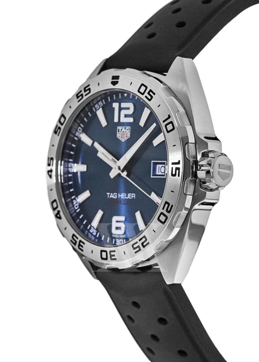  Shop Authentic Tag Heuer Formula 1 Quartz Blue Dial Black Rubber Strap Watch for Men - WAZ1118.FT8023 - Luxxuri