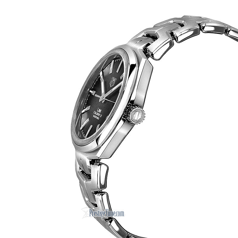  Shop Authentic Tag Heuer Link Quartz Black Dial Silver Steel Strap Watch for Women - WBC2110.BA0603 - Luxxuri