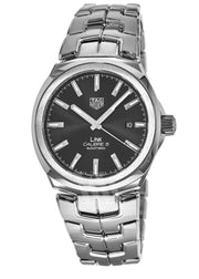  Shop Authentic Tag Heuer Link Quartz Black Dial Silver Steel Strap Watch for Women - WBC2110.BA0603 - Luxxuri