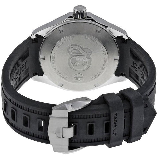  Shop Authentic Tag Heuer Aquaracer Quartz Black Dial Black Rubber Strap Watch for Men -  WBD1110.FT8021 - Luxxuri