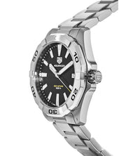 Shop Authentic Tag Heuer Aquaracer Black Dial Silver Steel Strap Watch for Men - WBD1110.BA0928 - Luxxuri