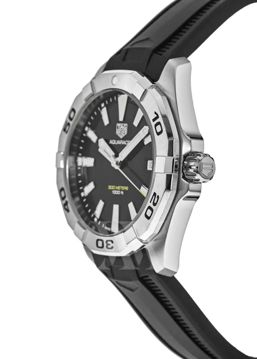  Shop Authentic Tag Heuer Aquaracer Quartz Black Dial Black Rubber Strap Watch for Men -  WBD1110.FT8021 - Luxxuri
