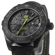  Shop Authentic Tag Heuer Aquaracer Calibre 5 Black NATO Strap Carbon Dial Watch for Men - WBD218B.FC6446 - Luxxuri