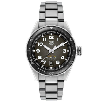  Shop Authentic Tag Heuer Autavia Automatic Grey Dial Silver Steel Strap Watch for Men - WBE5114.EB0173 - Luxxuri