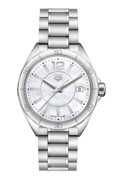  Shop Authentic Tag Heuer Formula 1 Mother of Pearl White Dial Silver Steel Strap Watch for Women - WBJ1318.BA0666 - Luxxuri