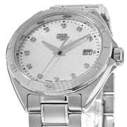  Shop Authentic Tag Heuer Formula 1 White Mother of Pearl Dial Silver Steel Strap Watch for Women - WBJ1319.BA0666 - Luxxuri