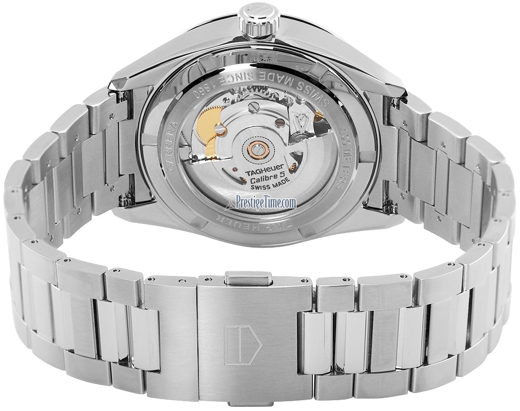  Shop Authentic Tag Heuer Carrera Date Blue Dial Silver Steel Strap Watch for Men - WBN2112.BA0639 - Luxxuri