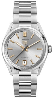  Shop Authentic Tag Heuer Carrera Date Silver Dial Silver Steel Strap Watch for Women - WBN2310.BA0001 - Luxxuri