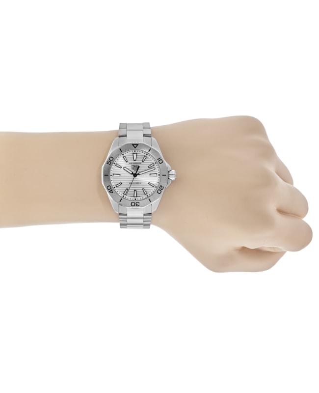  Shop Authentic Tag Heuer Aquaracer Professional 200 Quartz Silver Dial Silver Steel Strap Watch for Men - WBP1111.BA0627 - Luxxuri