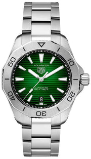  Shop Authentic Tag Heuer Aquaracer Professional 200 Automatic Green Dial Silver Steel Strap Watch for Men - WBP2115.BA0627 - Luxxuri