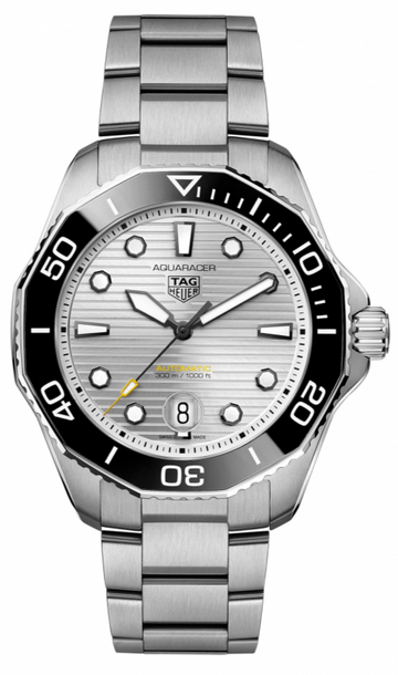  Shop Authentic Tag Heuer Aquaracer Professional 300 Automatic White Dial Silver Steel Strap Watch for Men - WBP231C.BA0626 - Luxxuri