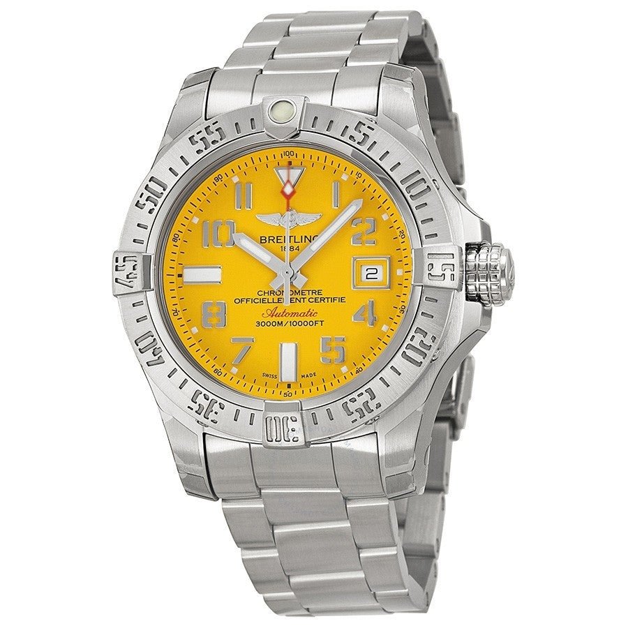  Shop Authentic Breitling Avenger II Seawolf Stainless Steel 45mm Mens Watch - A1733110/I519 - Luxxuri