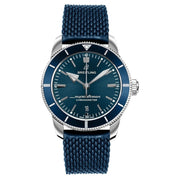  Shop Authentic Breitling Superocean Heritage II B20 44mm Blue Dial Blue Rubber Strap Mens Watch - AB2030161C1S1 - Luxxuri