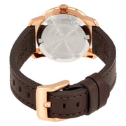  Shop Authentic Movado Bold Rose Gold Dial Brown Leather Strap Watch For Women - 3600438 - Luxxuri