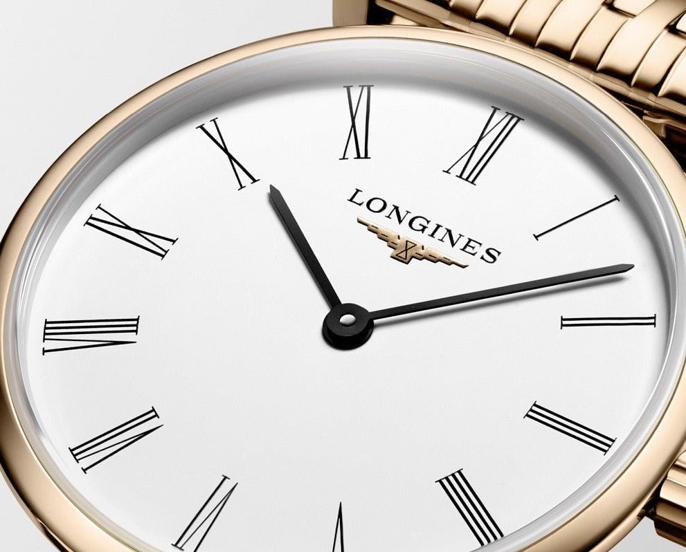  Shop Authentic Longines La Grande Classique White Dial Rose Gold Mesh Bracelet Watch for Women - L4.209.1.91.8 - Luxxuri