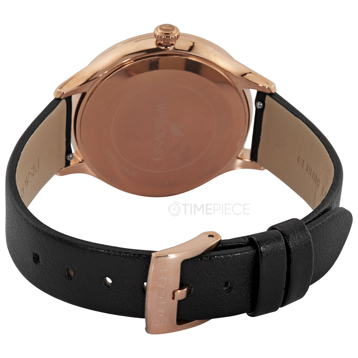  Shop Authentic Swarovski Octea Nova Grey Dial Grey Leather Strap Watch for Women - 5295358 - Luxxuri