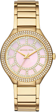  Shop Authentic Michael Kors Kerry Mother of Pearl Dial Gold Steel Strap Watch for Women - MK3396 - Luxxuri