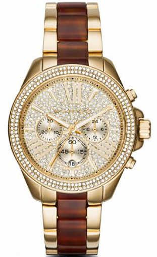  Shop Authentic Michael Kors Wren Gold Dial Two Tone Steel Strap Watch for Women - MK6294 - Luxxuri
