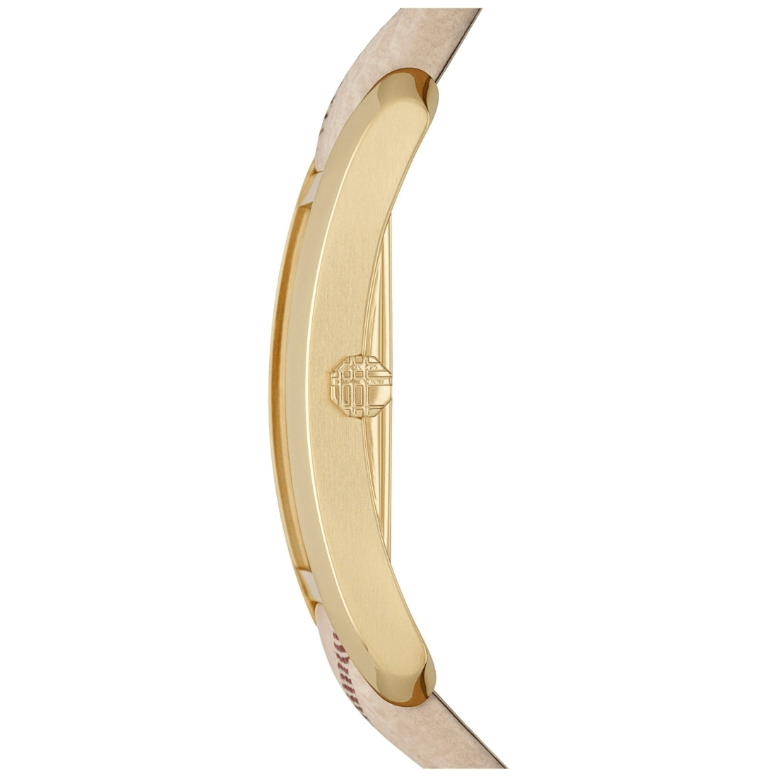  Shop Authentic Burberry Pioneer Gold Dial Haymarket Beige Leather Strap Watch for Women - BU9509 - Luxxuri