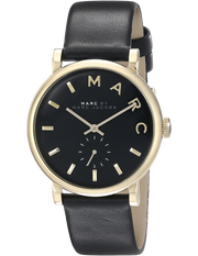  Shop Authentic Marc Jacobs Baker Black Dial Black Leather Strap Watch for Women - MBM1269 - Luxxuri