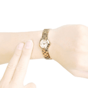 Shop Authentic Marc Jacobs Amy Dinky White Dial Gold Steel Strap Watch for Women - MBM3226 - Luxxuri