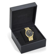  Shop Authentic Versace V-Auria Quartz Black Dial Gold Steel Strap Watch for Men - VE0F00525 - Luxxuri