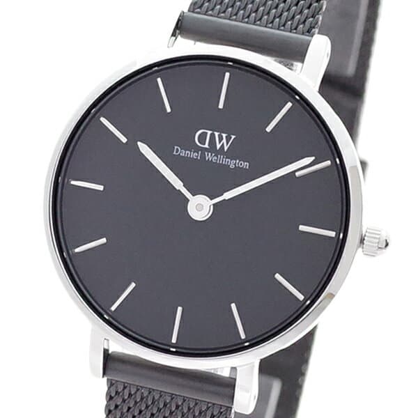  Shop Authentic Daniel Wellington Petite Ashfield Black Dial Black Mesh Strap Watch For Women - DW00100246 - Luxxuri