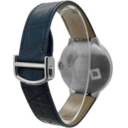  Shop Authentic Cartier Ballon Bleu De Cartier Blue Dial Blue Leather Strap Watch for Men - WSBB0027 - Luxxuri