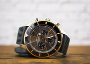  Shop Authentic Breitling Superocean Heritage B01 Chronograph 44 Black Dial Black Mesh Bracelet Watch for Men - UB01621A1M1S1 - Luxxuri