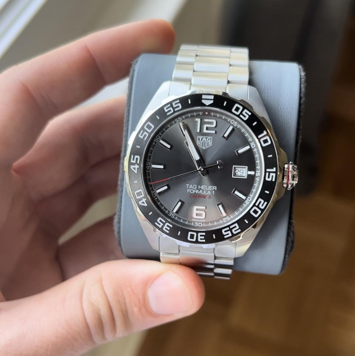  Shop Authentic Tag Heuer Formula 1 Anthracite Dial Watch for Men - WAZ2011.BA0842 - Luxxuri