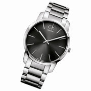 Shop Authentic Calvin Klein City Black Dial Silver Steel Strap Watch for Men - K2G21161 - Luxxuri