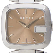  Shop Authentic Gucci G Gucci Brown Dial Silver Steel Strap Watch For Women - YA125507 - Luxxuri